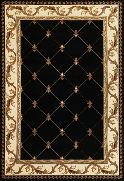 KAS Corinthian  5321 Black Fleur-De-Lis